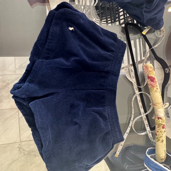 Polo Ralph Lauren Terry Polo Shirt & Short Cover-Up SET Navy Blue size Large - Picture 14 of 16